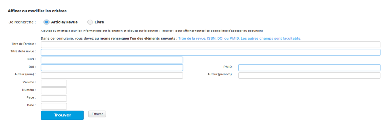 liste AZ formulaire biblio liste AZ formulaire biblio