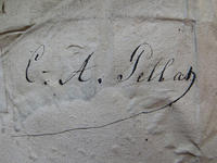 Charles Auguste Pellat exlibris manuscrit