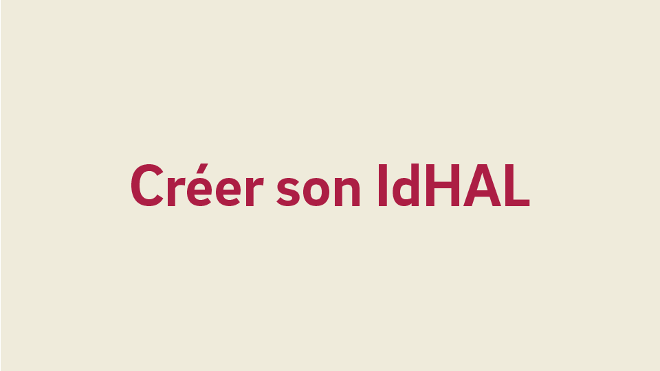 Créer son IdHAL